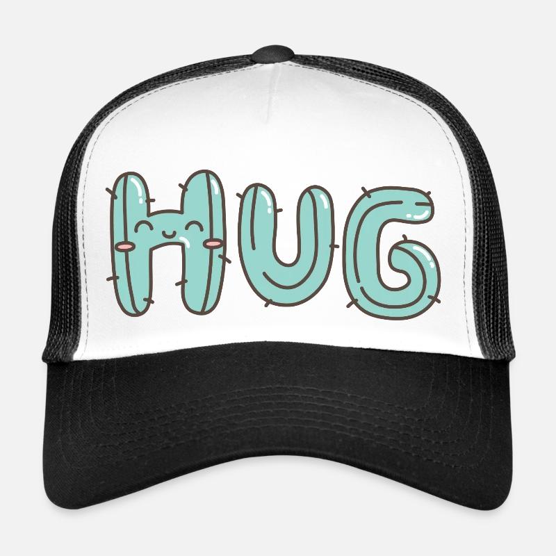 Embrasser - Casquette trucker  - blanc/noir