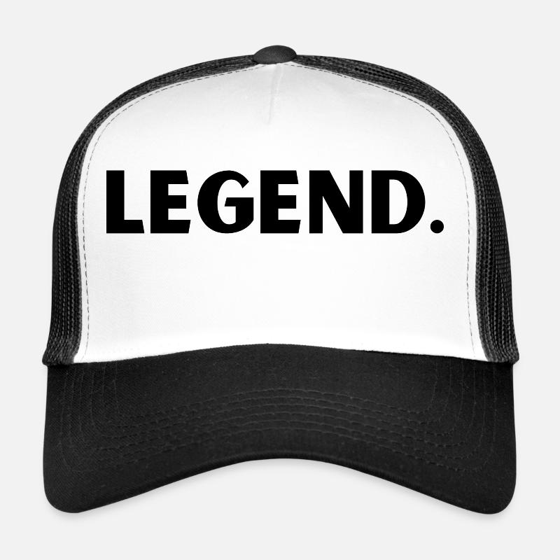 légende. Casquette trucker 