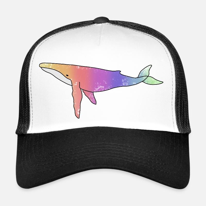 Whale Rainbow Version Trucker Cap
