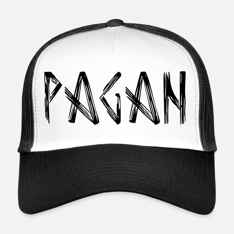 Logo de lettrage païen Casquette trucker 