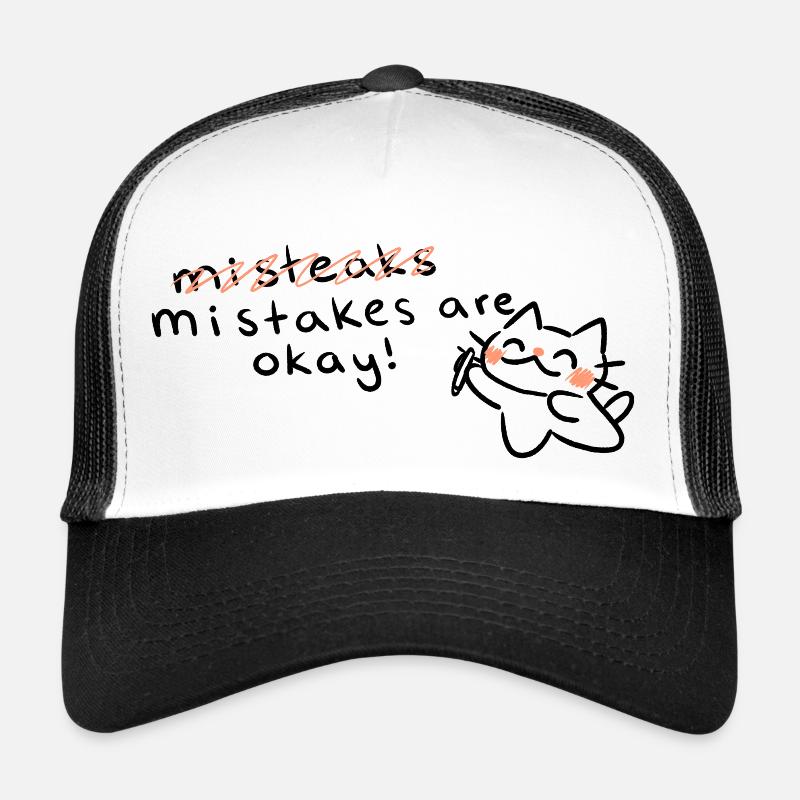 Fehler sind in Ordnung, Katze Trucker Cap