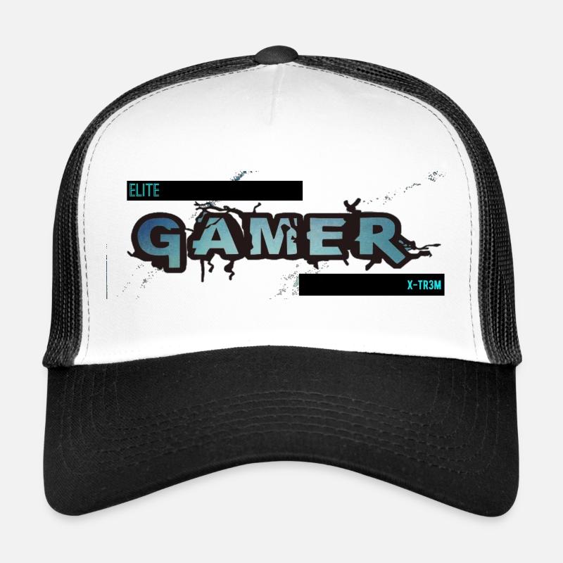 Elite Gamer Xtrem - Trucker Cap - Weiß/Schwarz