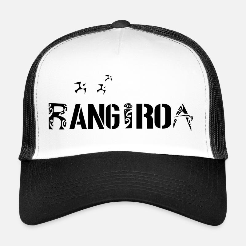 RANGIROA (Noir) Casquette trucker 