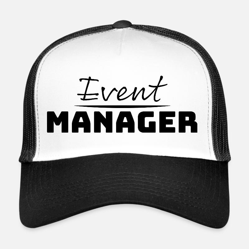 Tshirt for Event Manager black Trucker Cap