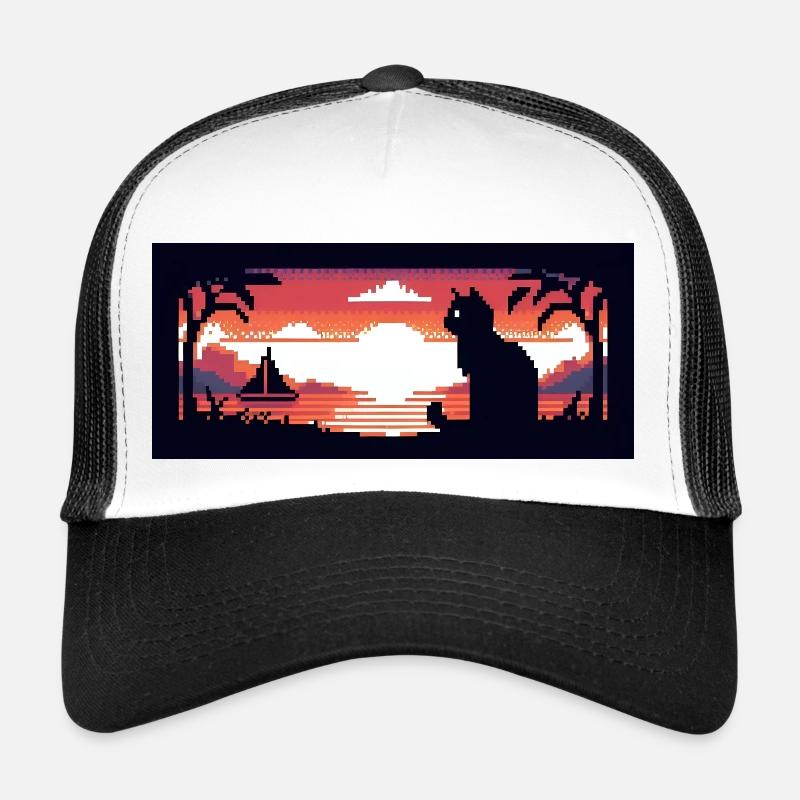 Katze am See Trucker Cap