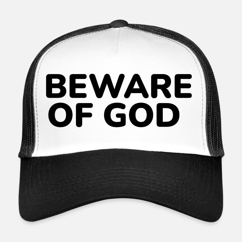 Warning - Trucker Cap - white/black