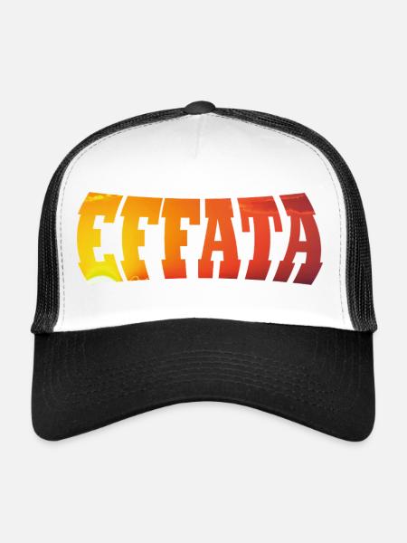EFFATA - Trucker Cap - white/black - Front