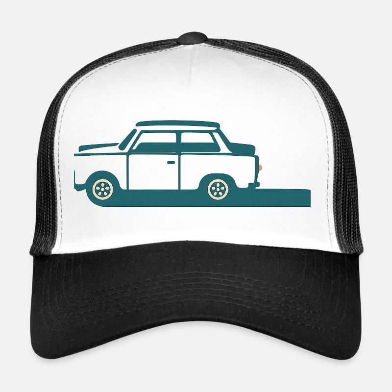 Klassisches minimalistisches blaues Auto Trucker Cap