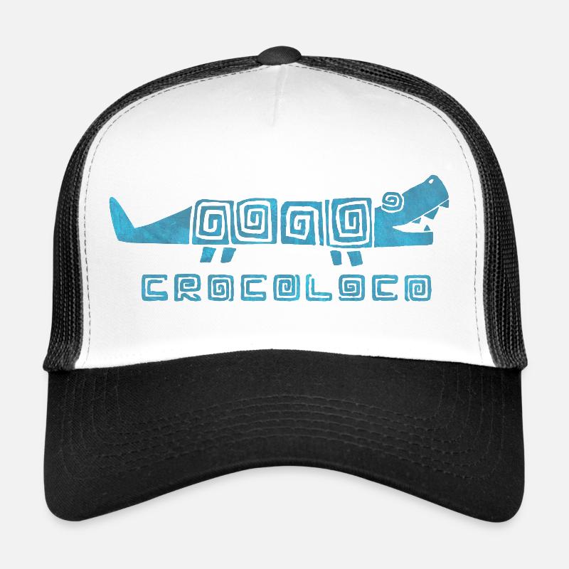 Crocoloco - Trucker Cap - white/black
