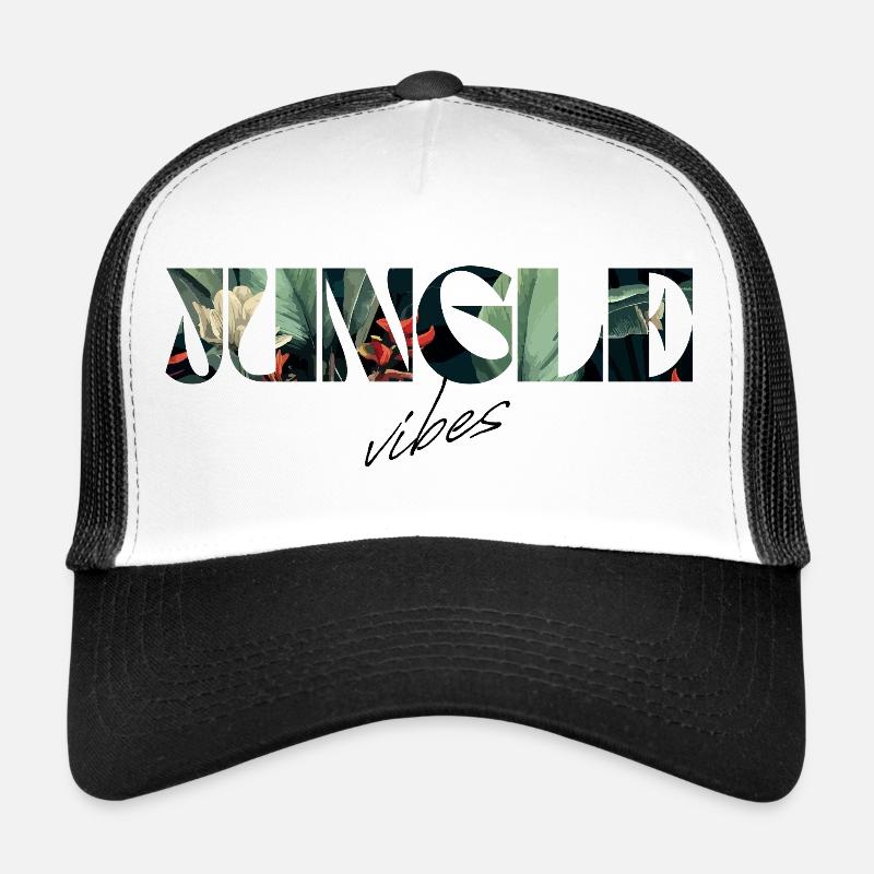 Jungle Vibes Botanischer Schriftzug Trucker Cap