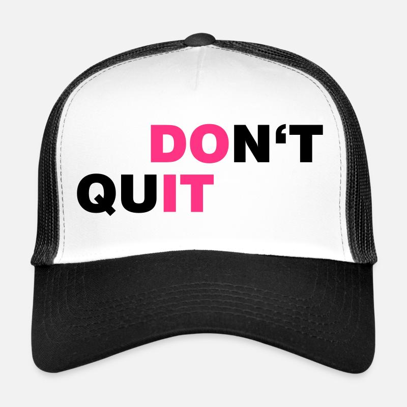 DO_IT - Casquette trucker  - blanc/noir