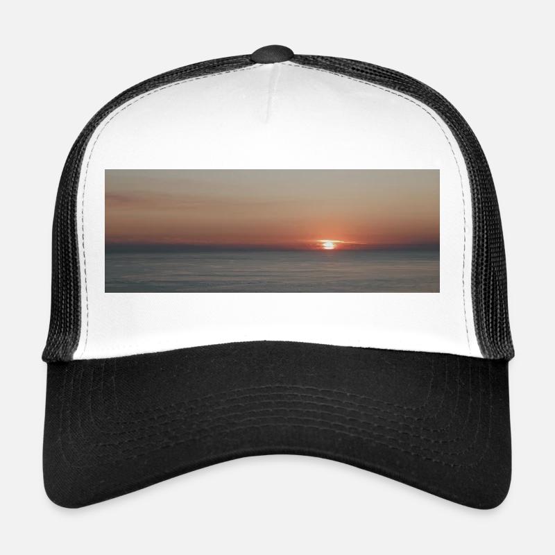 Coucher de soleil sur la mer Casquette trucker 