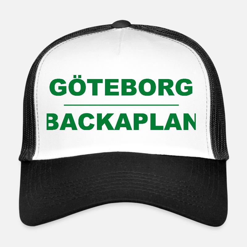 Göteborg Backaplan – Design vert-noir Casquette trucker 