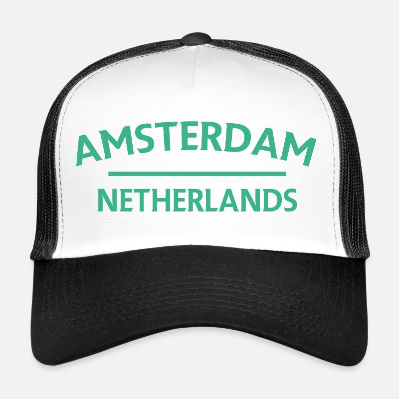 Textdesign Amsterdam – Pays-Bas Casquette trucker 