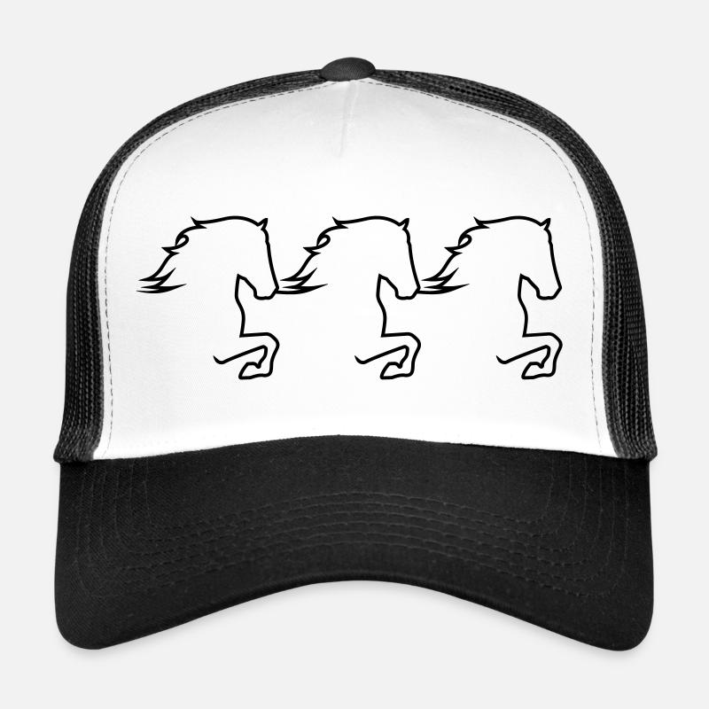 Tölter Trio - Casquette trucker  - blanc/noir