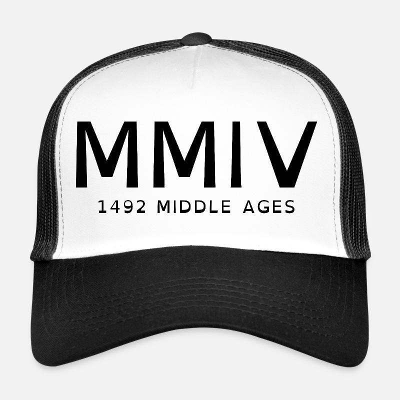 2004_LINE_black - Trucker Cap - white/black