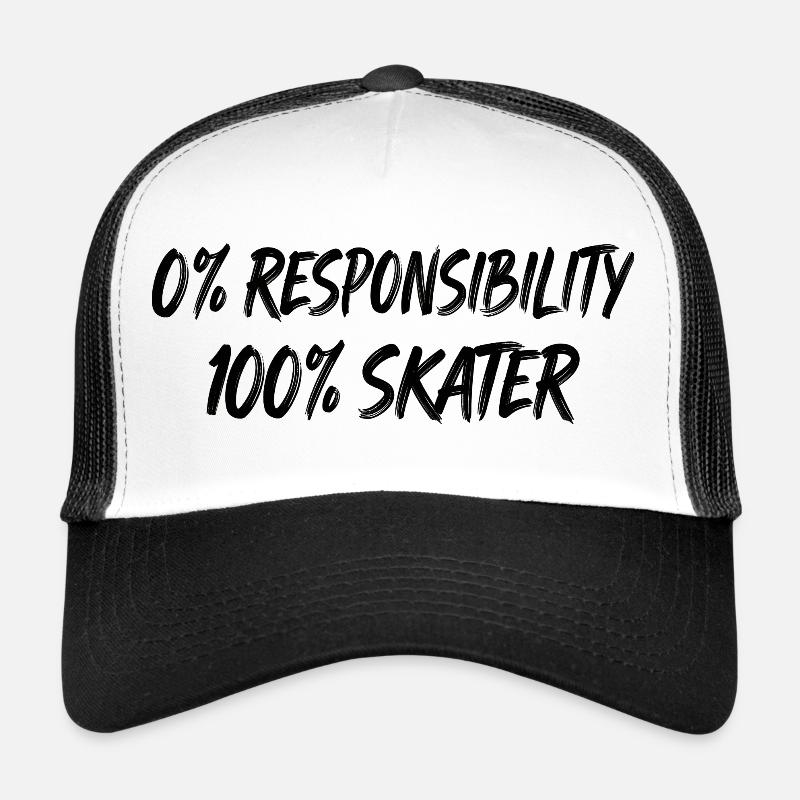 0% Responsibility 100% Skater Trucker Cap