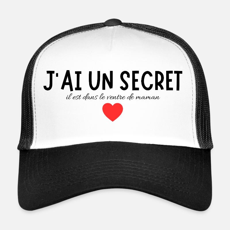 Geheime Botschaft mit einem liebevollen Symbol Trucker Cap