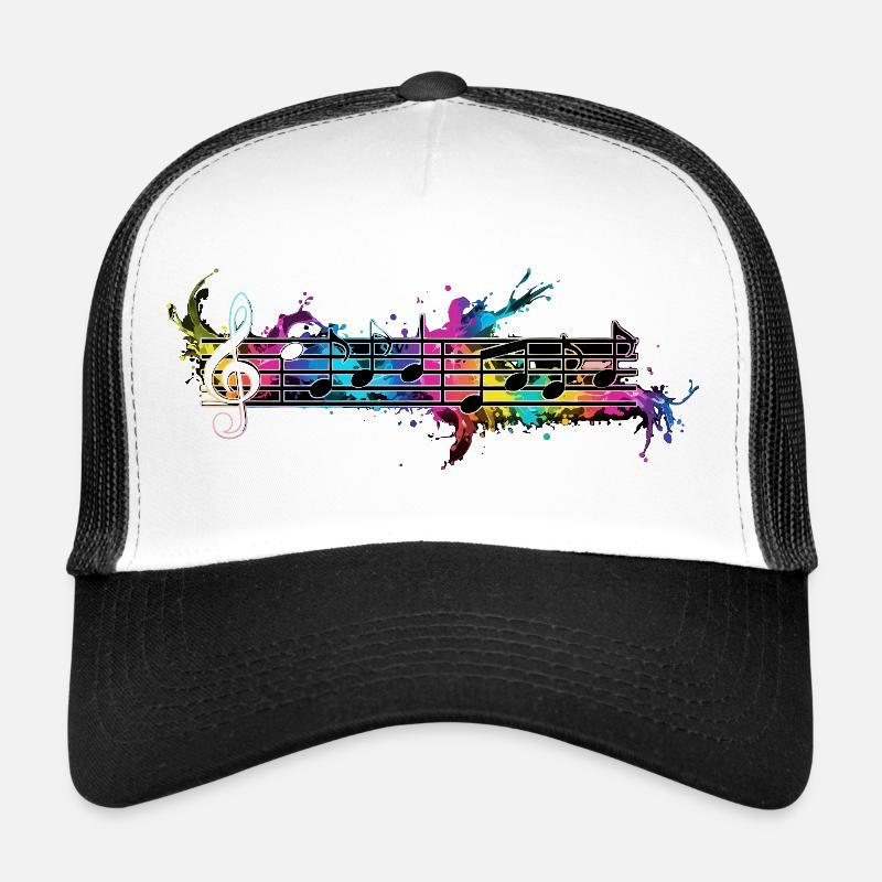 Notes colorées Casquette trucker 