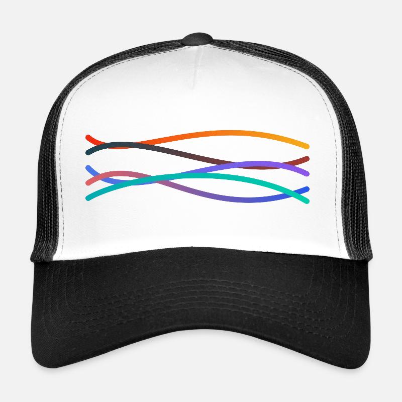 Vagues colorées Casquette trucker