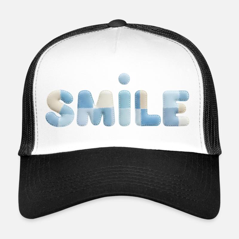 Stitch Patch Smile Schriftzug Trucker Cap