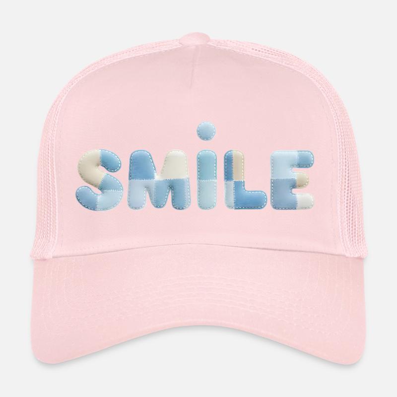 Lettrage Stitch Patch Smile Casquette trucker 