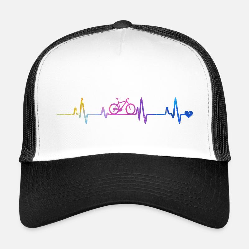 Heartbeat Cyclist Gradient Trucker Cap