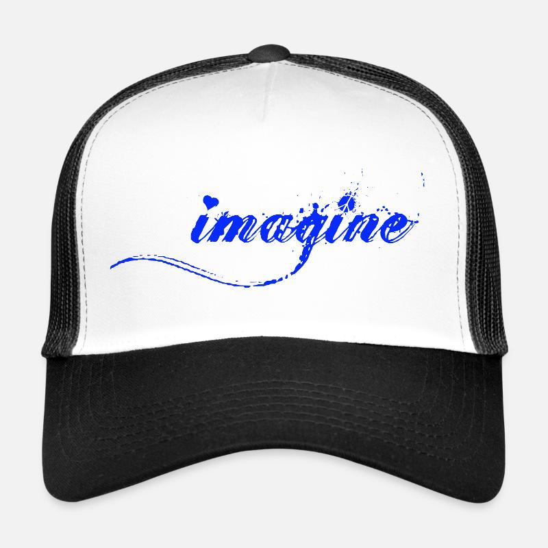 Imagine there is Peace and Love, Schrift Trucker Cap