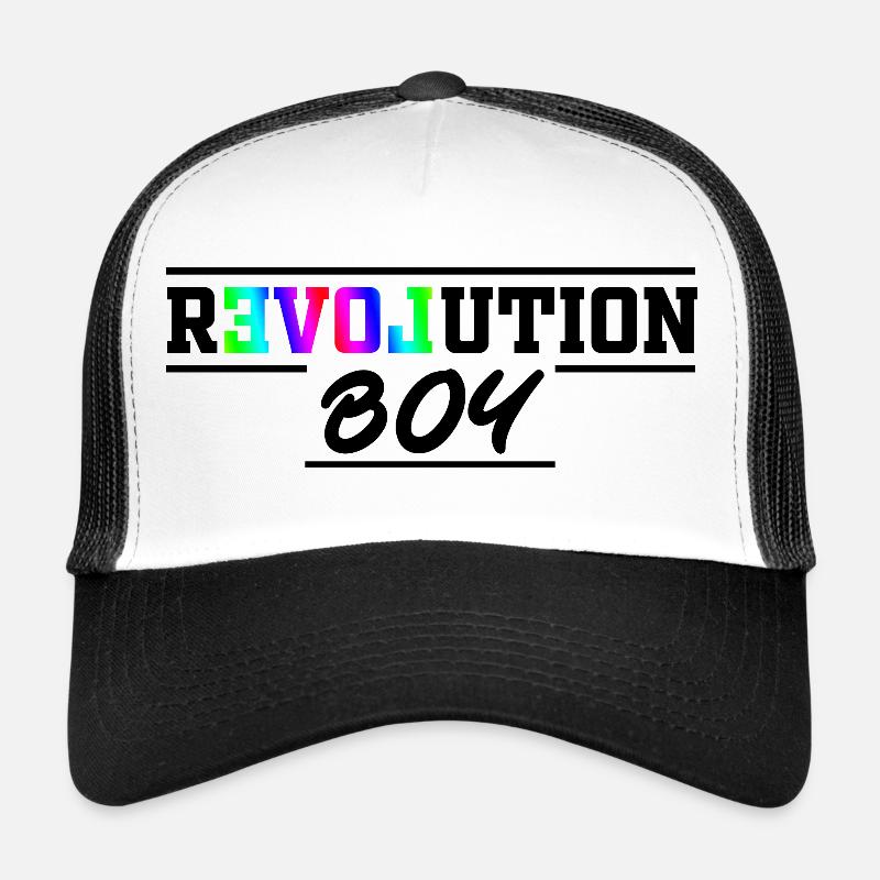 Revolution Boy Colorful Pride Empowerment Art Trucker Cap
