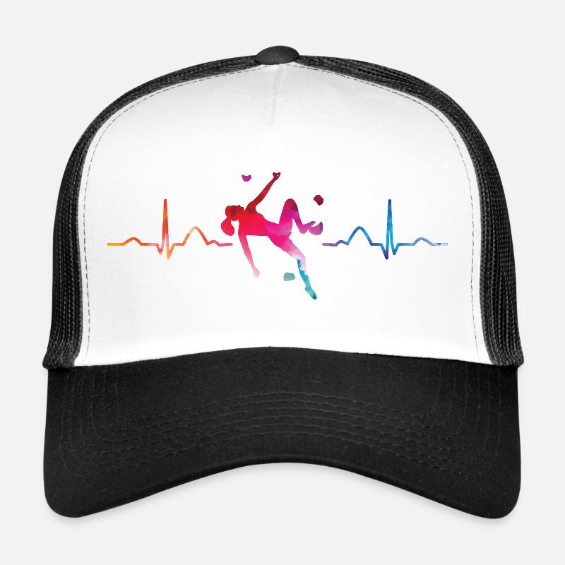 Boulderer heartbeat Bouldering Bouldering Trucker Cap