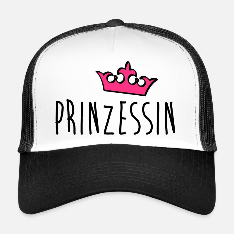 prinzessin - Trucker Cap - Weiß/Schwarz