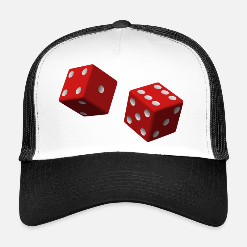dés rouges Casquette trucker 