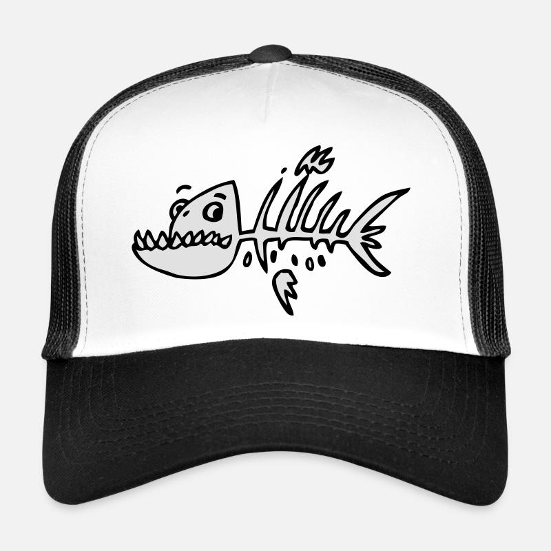 skeleton fish Trucker Cap