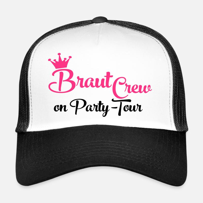 Team Bride - Trucker Cap - Weiß/Schwarz