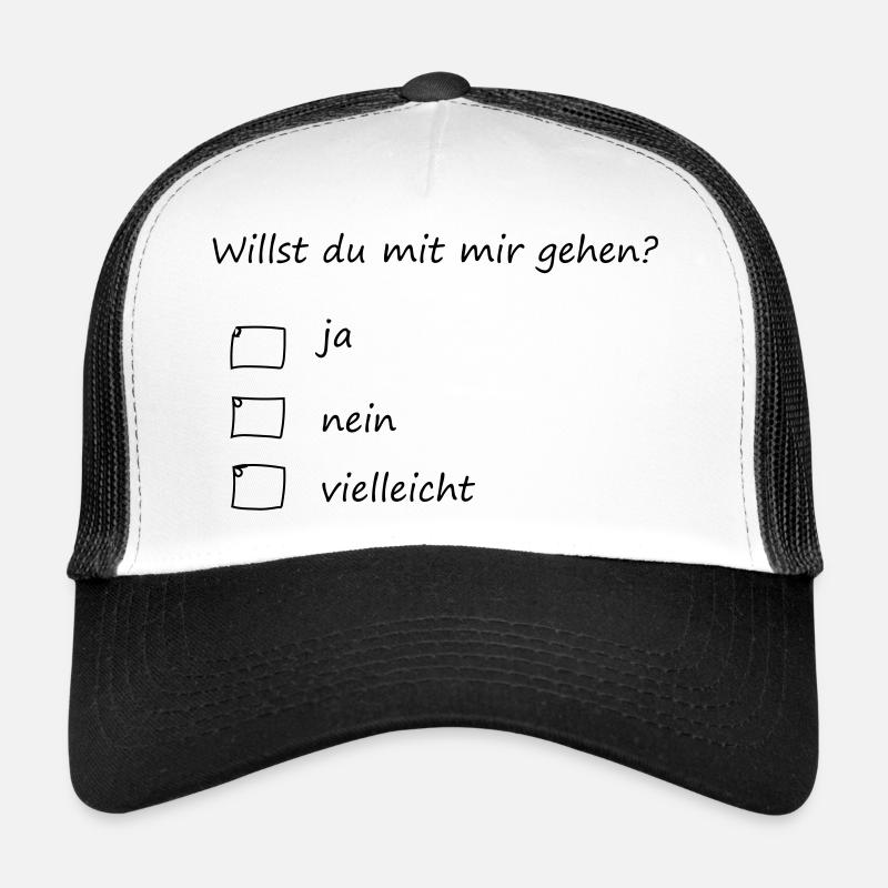willst du mit mir gehen? Trucker Cap