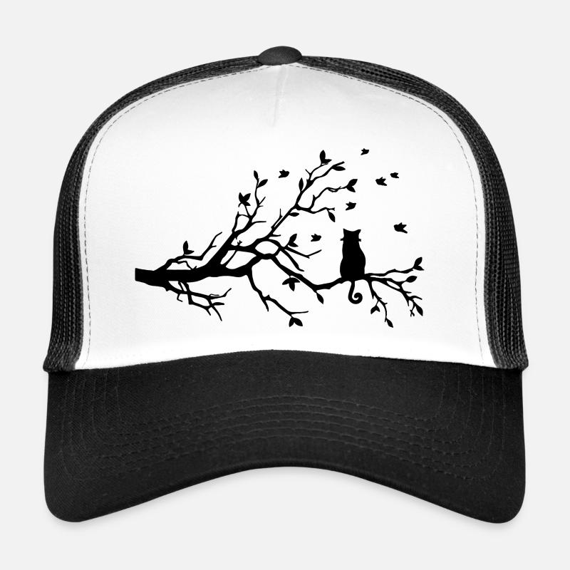 Miou sur sa branche Casquette trucker 