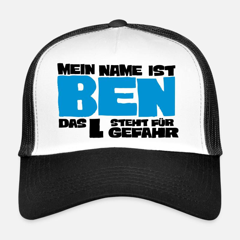 ben - Trucker Cap - Weiß/Schwarz