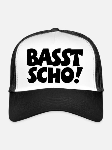 Basst Scho - Trucker Cap - Weiß/Schwarz
