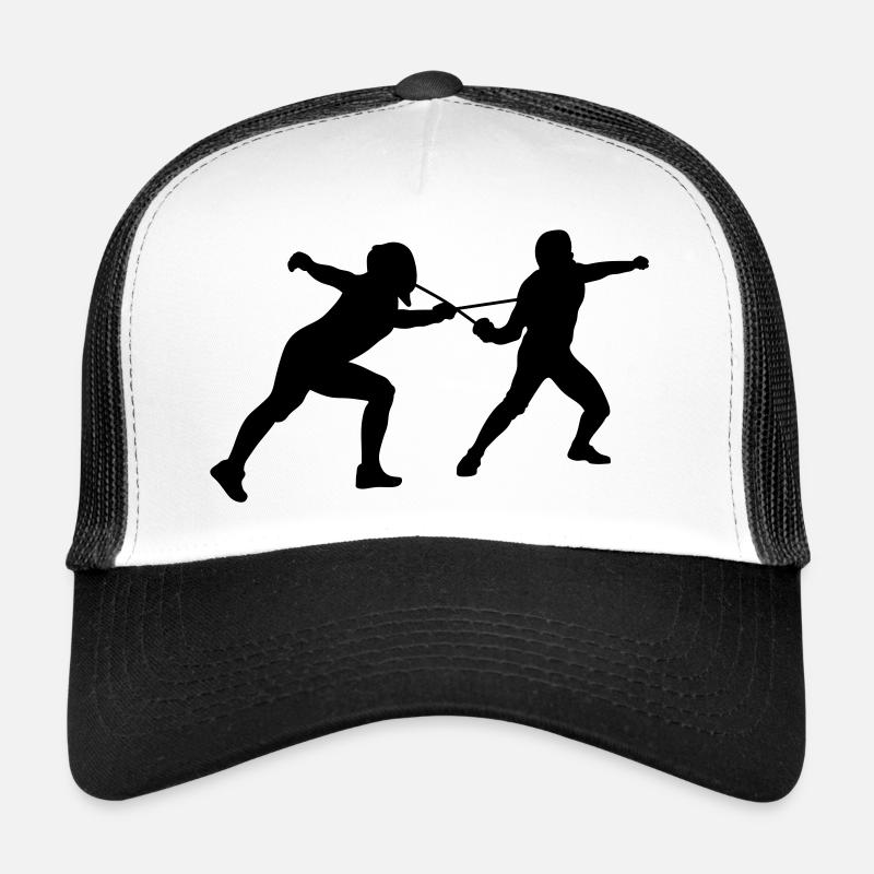 Fechten - Trucker Cap - Weiß/Schwarz