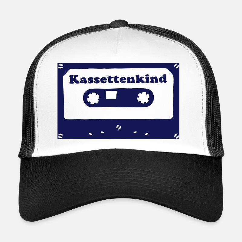 Kassettenkind - Trucker Cap - Weiß/Schwarz