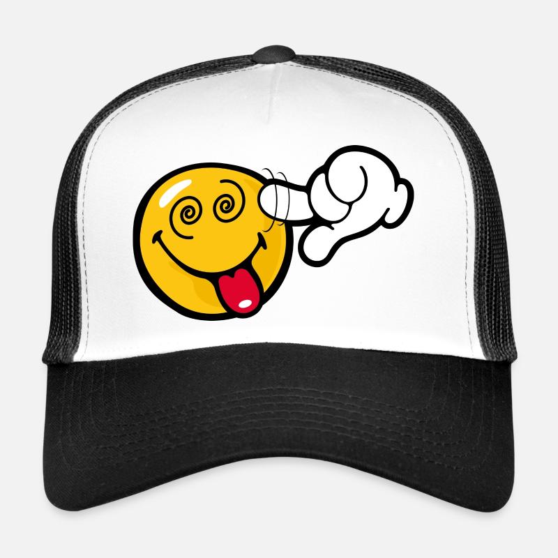 Smiley Stupid Trucker Cap