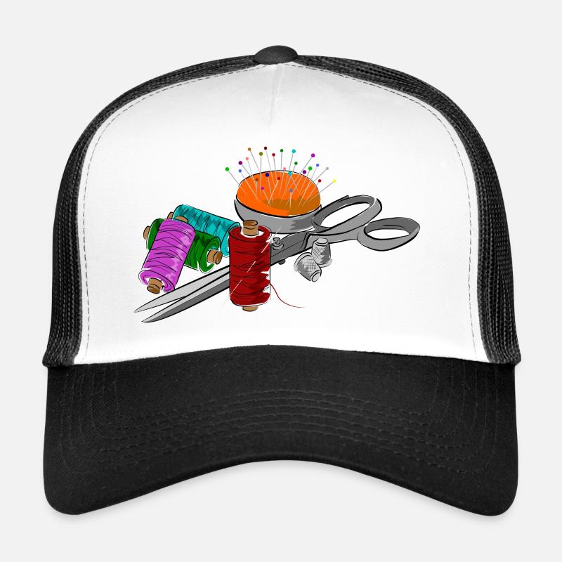 Motif tailleur avec ciseaux Casquette trucker 