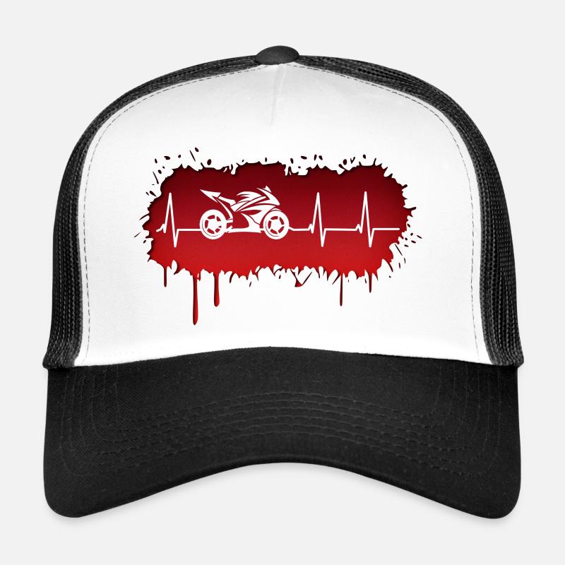 Motorcycle racing driver pulse Trucker Cap