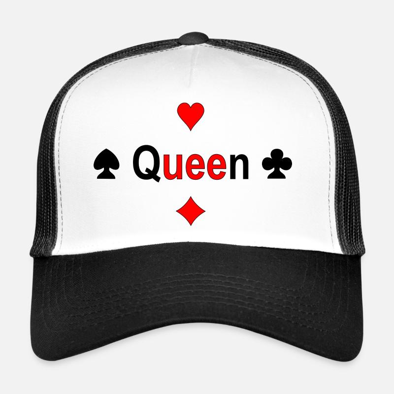 Queen - Trucker Cap - Weiß/Schwarz