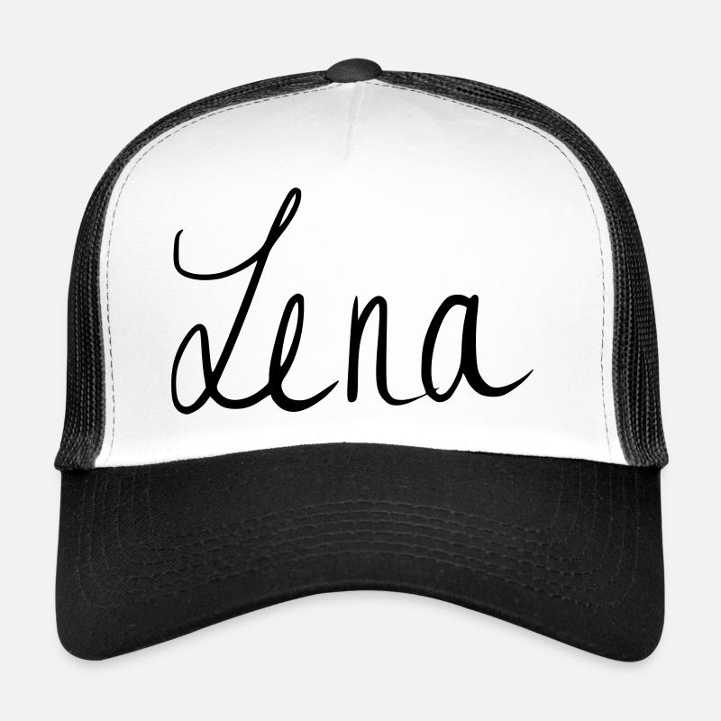 Lena - Trucker Cap - Weiß/Schwarz
