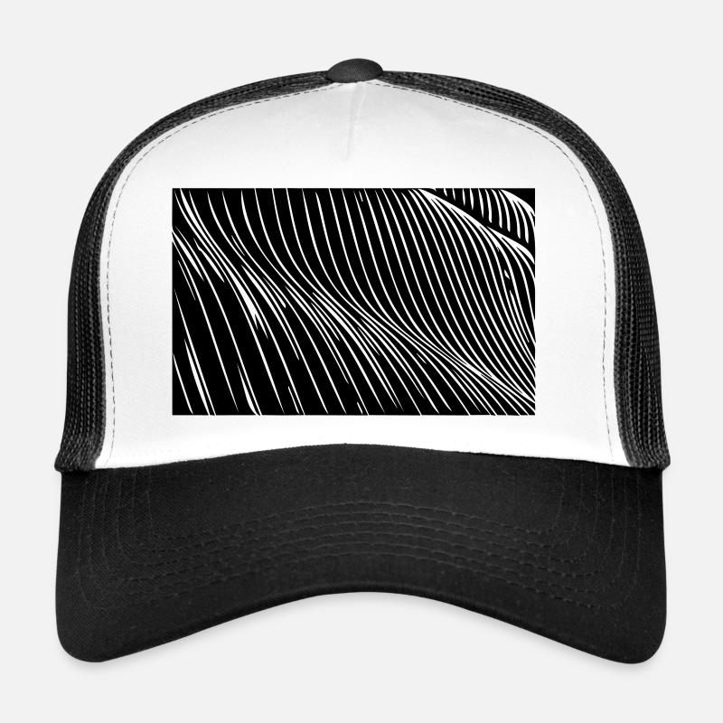 Lignes de vagues de zèbre Casquette trucker 