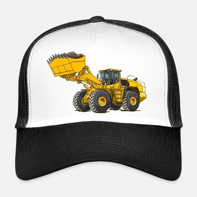 Chargeuse sur pneus, engin de chantier Casquette trucker 