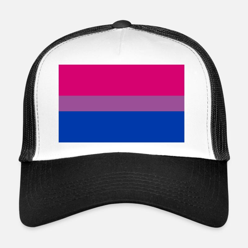 Aufkleber bisexuelle Stolz Flagge Aufkleber Geschenkidee Trucker Cap
