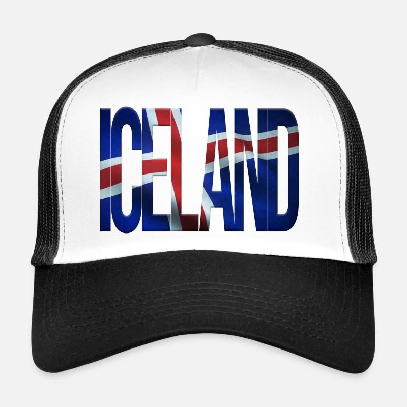 Design islandais avec motif de drapeau Casquette trucker 