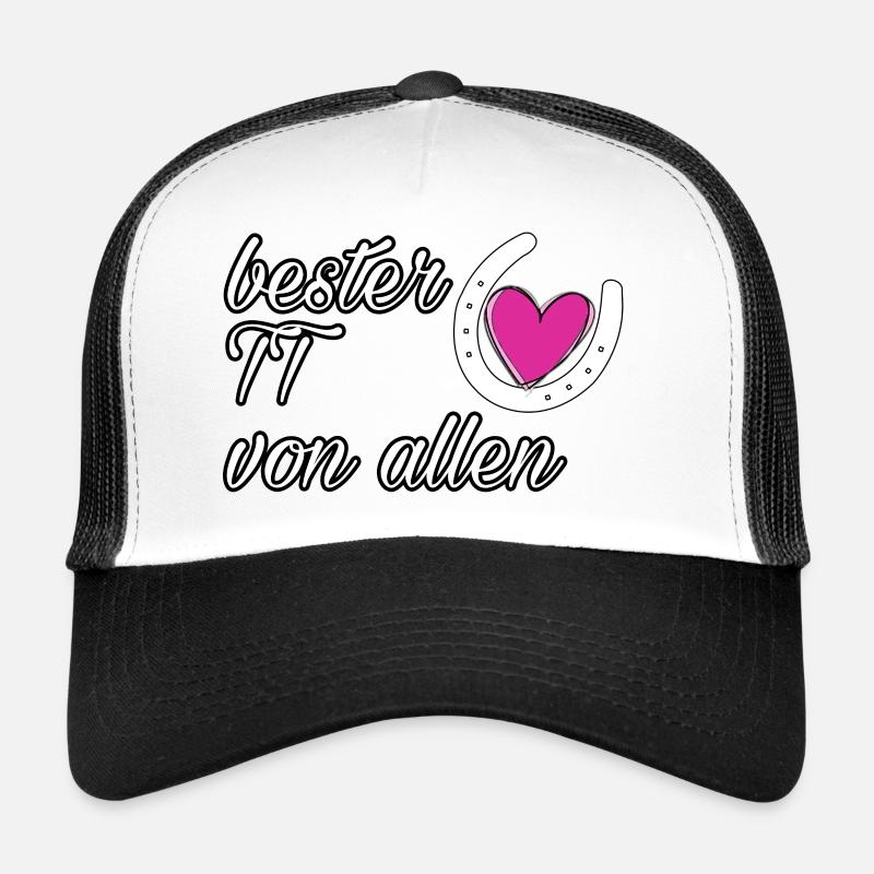 bester Turniertrottel - Trucker Cap - Weiß/Schwarz